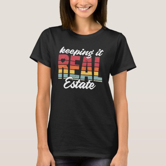 Behalte es Real Anwesen Retro T-Shirt (Vorderseite)