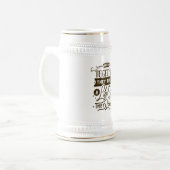 Behalte oder entwirf deinen eigenen - Stein Bierglas (Vorderseite Links)
