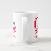 Behalte oder gestalte deine eigene -Jumbo-Tasse Jumbo-Tasse (Rückseite)