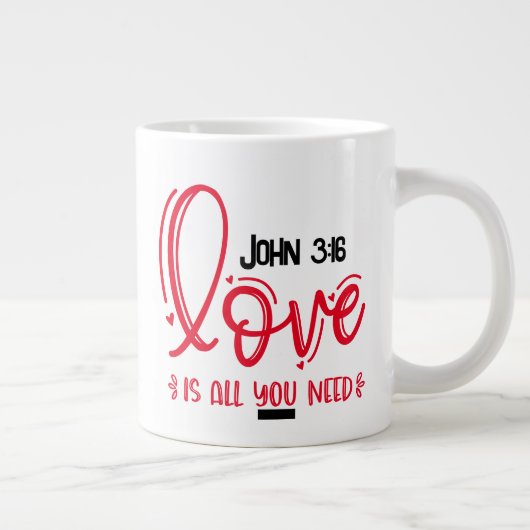 Behalte oder gestalte deine eigene -Jumbo-Tasse Jumbo-Tasse (Rechts)