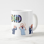Behalte oder gestalte deine eigene -Tasse riesige Jumbo-Tasse (Vorderseite Rechts)