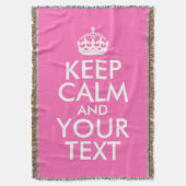 Behalte Ruhe und Text Decke (Vorderseite Vertikal)