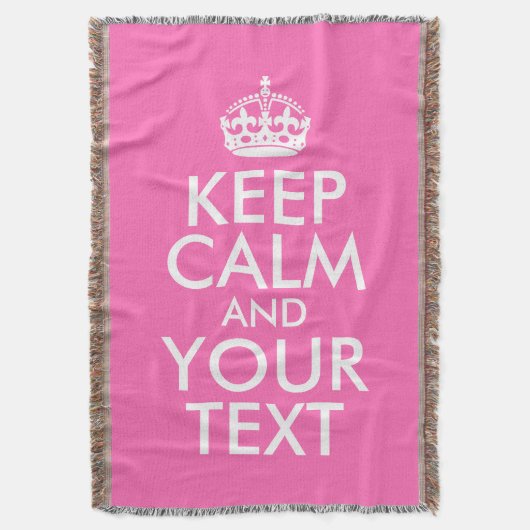 Behalte Ruhe und Text Decke (Vorderseite Vertikal)