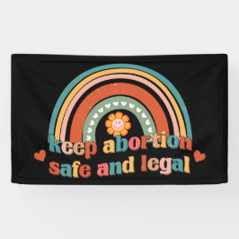 Behalten Abtreibung sicher und legal Banner
