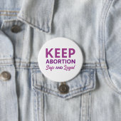 Behalten Abtreibung sicher und legal Button (Beispiel)