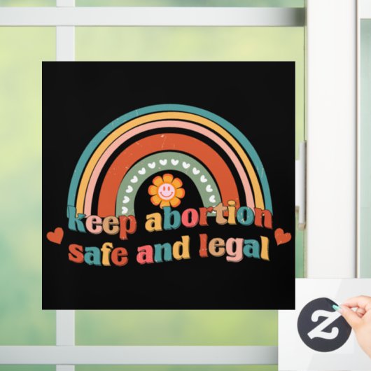 Behalten Abtreibung sicher und legal Fensteraufkleber (Zuhause)