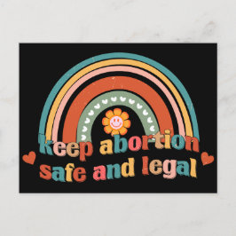 Behalten Abtreibung sicher und legal Postkarte