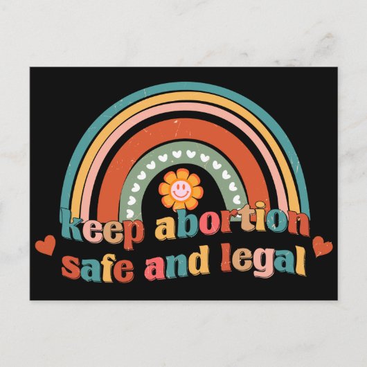 Behalten Abtreibung sicher und legal Postkarte (Vorderseite)