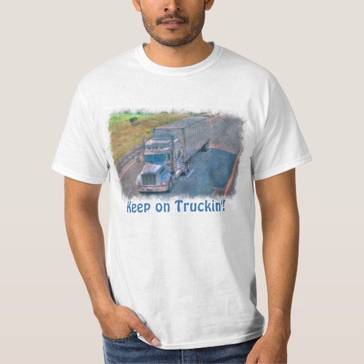 "Behalten auf LKW" T - Shirt für LKW-LKW (Vorderseite)