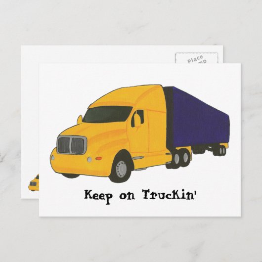 Behalten auf Truckin', Lastwagen auf Postkarten (Vorne/Hinten)