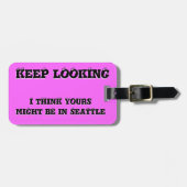 Behalten Aussehen könnte in dir sein Gepäckanhänger (Vorderseite horizontal)