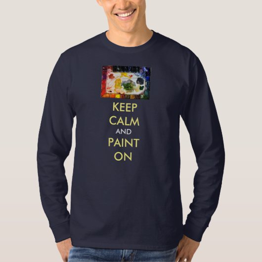 BEHALTEN CALM Fine Art Painter-Langärm-T-Shirt T-Shirt (Vorderseite)