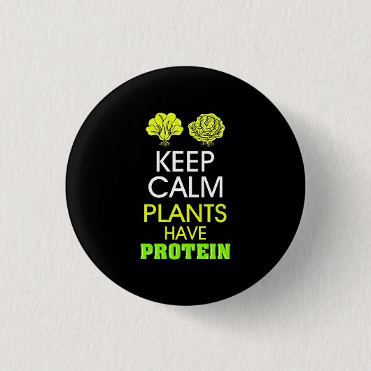 Behalten Calm-Pflanze haben Protein Button (Vorderseite)