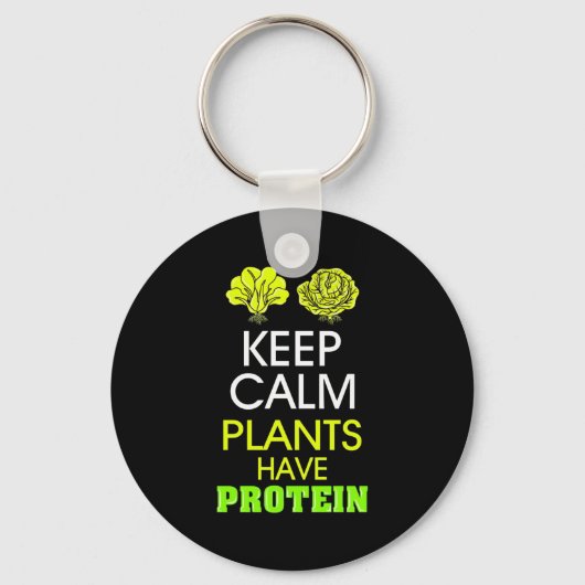 Behalten Calm-Pflanze haben Protein Schlüsselanhänger (Vorderseite)