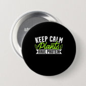 Behalten Calm-Pflanze Protein haben Button (Vorne & Hinten)