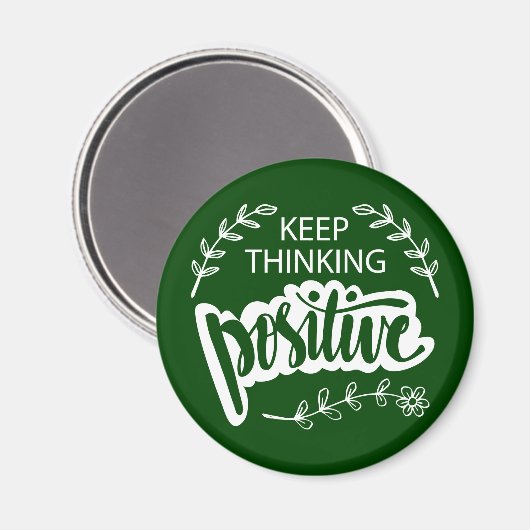 Behalten Denken positiv Magnet (Vorderseite/Rückseite)
