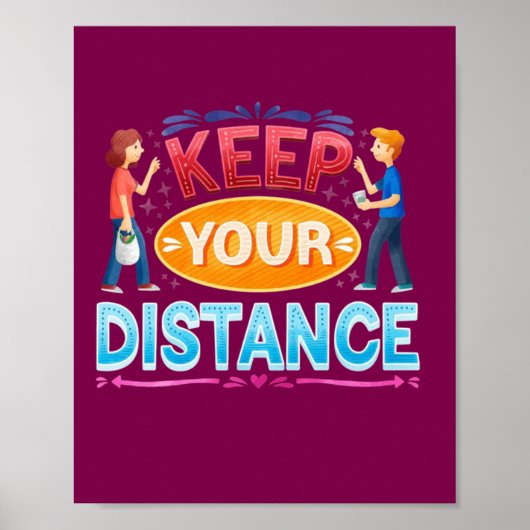 Behalten Entfernung Poster (Vorne)