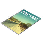 "Behalten fahren" Vintages Foto einer Straße Notizblock (Linke Seite)