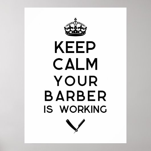 Behalten Friseur Poster (Vorne)