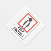 Behalten gefrorenes Papier Napkins Serviette (Ecke)