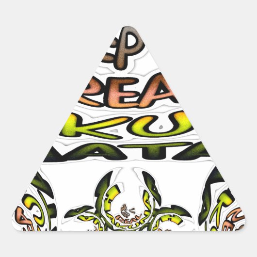 Behalten: Kaleidoskop Art Print/Graphic Dreieckiger Aufkleber (Vorderseite)