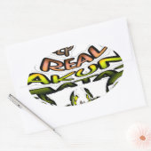 Behalten: Kaleidoskop Art Print/Graphic Ovaler Aufkleber (Umschlag)