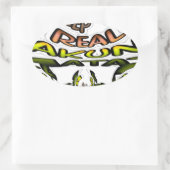 Behalten: Kaleidoskop Art Print/Graphic Ovaler Aufkleber (Tasche)