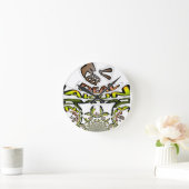 Behalten: Kaleidoskop Art Print/Graphic Runde Wanduhr (Zuhause)