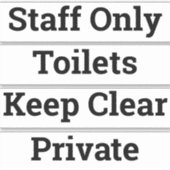 Behalten, kein Eintrag, privat, kein Eintrittsaufk Aufkleber (Vorderseite)