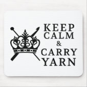 Behalten Krummgarn Handwerk / Kronenlogo Mousepad (Vorne)