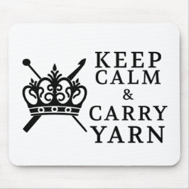 Behalten Krummgarn Handwerk / Kronenlogo Mousepad