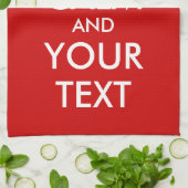 Behalten Küchenhandtuch | Anpassbare Vorlage Küchentuch (Gefaltet)