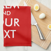 Behalten Küchenhandtuch | Anpassbare Vorlage Küchentuch (Viertel Falte)