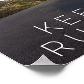 Behalten Laufen - Motivierend Poster (Ecke)