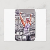 Behalten Lifting Postkarte (Vorderseite)