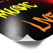 behalten Live-Gitarre Fotodruck (Ecke)