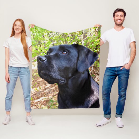 Behalten Nachschlagen - Labrador Retriever - Black Fleecedecke (Beispiel)