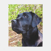 Behalten Nachschlagen - Labrador Retriever - Black Fleecedecke (Vorderseite)