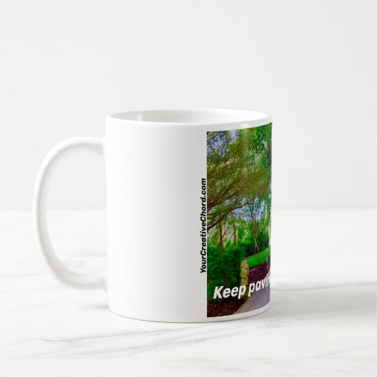Behalten Planen des eigenen Weges Kaffeetasse (Links)