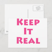 Behalten Postkarte (Vorne/Hinten)