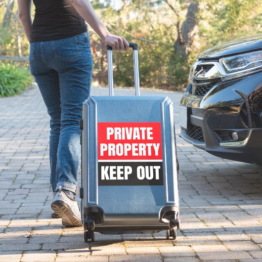 Behalten Privateigentum Aufkleber (Koffer Insitu)