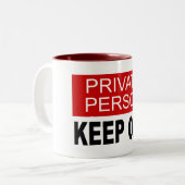Behalten Privatperson Zweifarbige Tasse (Vorderseite Links)