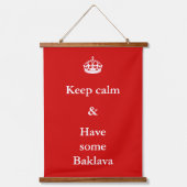 behalten Ruhe - Baklava Wandteppich Mit Holzrahmen (Vorderseite)