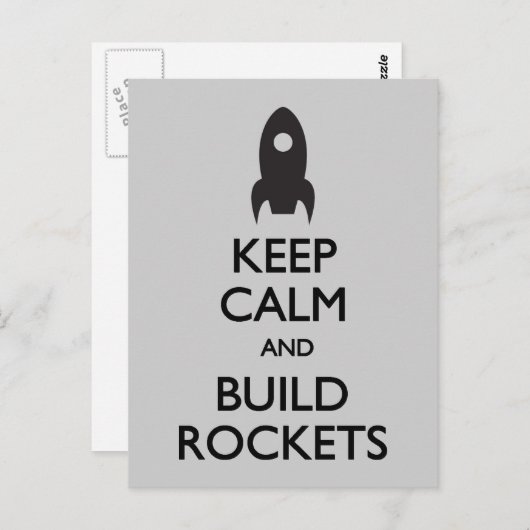 Behalten Ruhe Besuchen Sie Mars Postkarte (Vorne/Hinten)