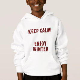 Behalten Ruhe Genießen Sie das Winter Hooded Sweat Hoodie