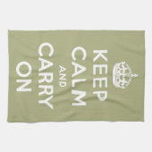 Behalten Ruhe in hellgrün Geschirrtuch (Horizontal)