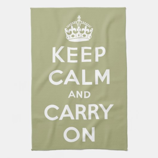 Behalten Ruhe in hellgrün Geschirrtuch (Vertikal)