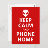 Behalten Ruhe und Telefonnummer Zuhause Postkarte (Vorne/Hinten)