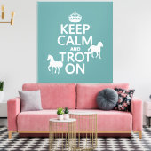 Behalten Ruhe und Trot - Pferde - Alle Farben Leinwanddruck (Insitu (Wohnzimmer))