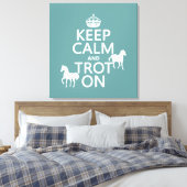 Behalten Ruhe und Trot - Pferde - Alle Farben Leinwanddruck (Insitu (Schlafzimmer))
